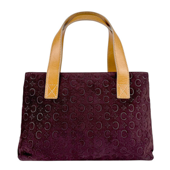 Celine leather Bordeaux handbag suede Brown - Picture 1 of 5